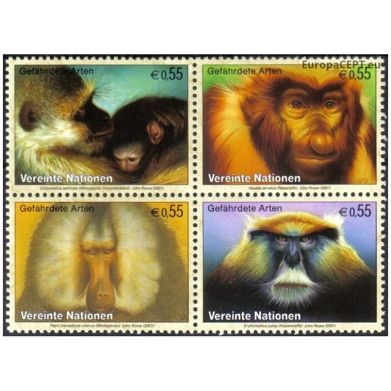 United Nations (Vienna) 2007. Endangered monkey species