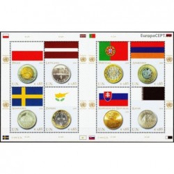 Jungtinės Tautos (Viena) 2008. Nacionalinės vėliavos ir monetos