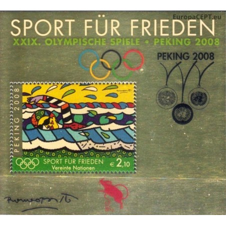 United Nations (Vienna) 2008. Summer Olympic Games Beijing (overprinted)