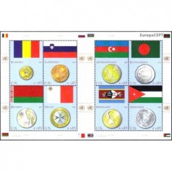 Jungtinės Tautos (Viena) 2010. Nacionalinės vėliavos ir monetos