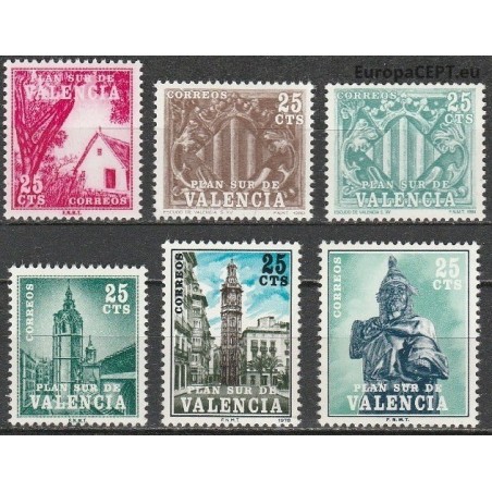 Ispanija 1964-85. Labdaros ženklai Valencijai