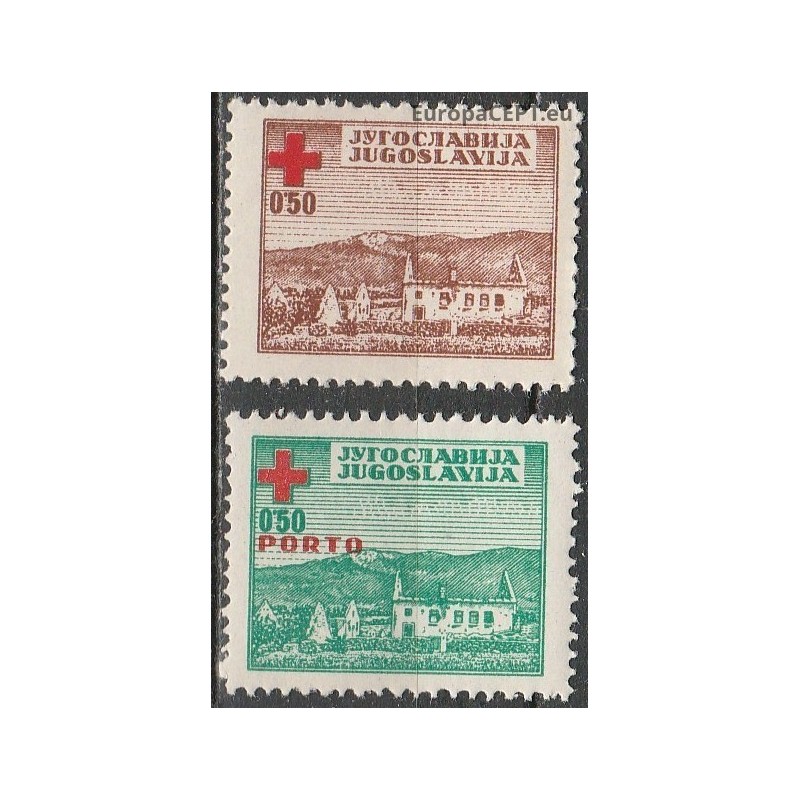 Jugoslavija 1947. Raudonasis Kryžius (labdaros serijos)