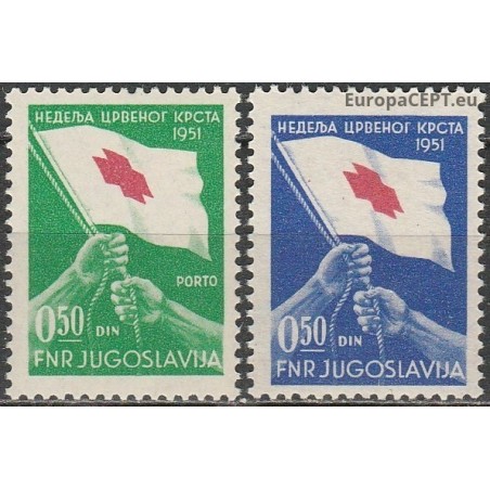 Yugoslavia 1951. Red Cross (charity issues)