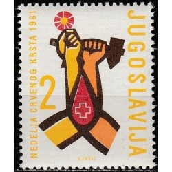 Jugoslavija 1961. Raudonasis Kryžius (labdaros serija)