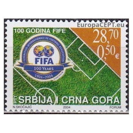 Yugoslavia (Serbia and Montenegro) 2004. Centenary FIFA