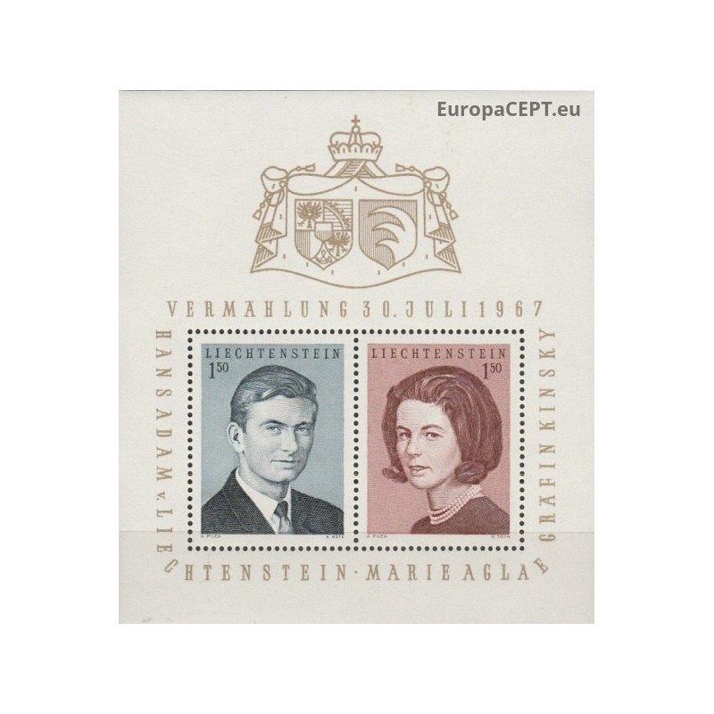 Lichtenšteinas 1967. Princo vedybos