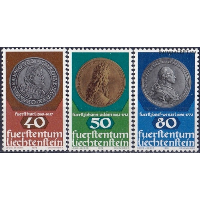 Lichtenšteinas 1978. Senovinės monetos ir medaliai