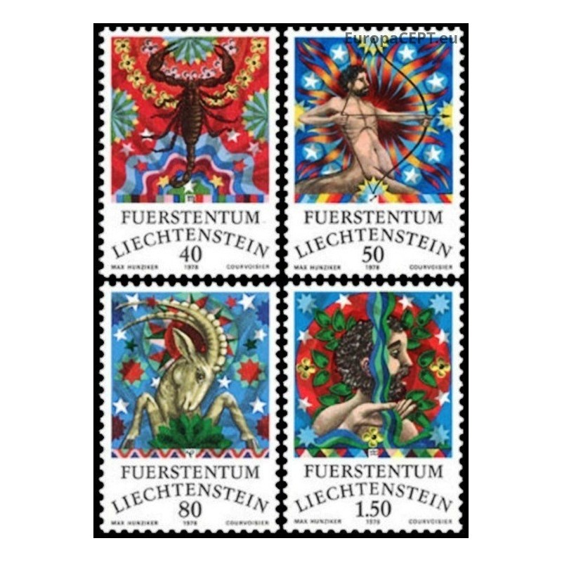 Liechtenstein 1978. Zodiac signs
