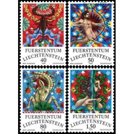 Liechtenstein 1978. Zodiac signs