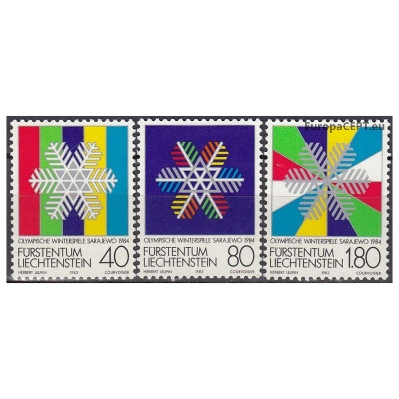 Liechtenstein 1983. Winter Olympic Games Sarajevo