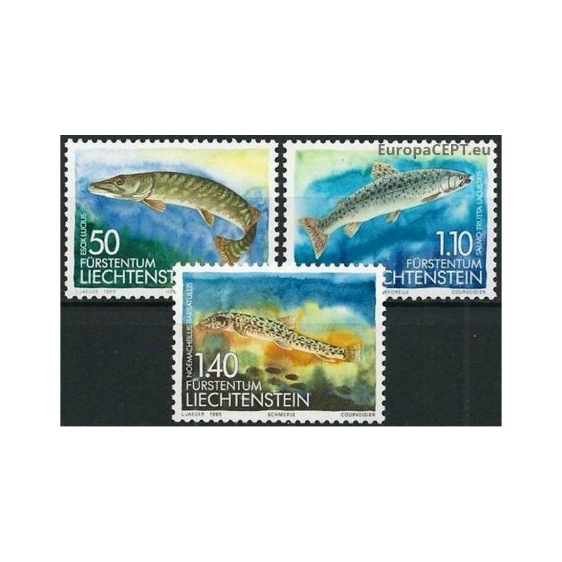 Liechtenstein 1989. Fishes