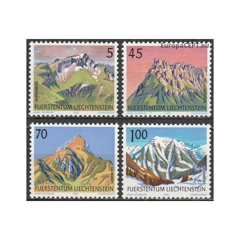 Liechtenstein 1990. Mountains