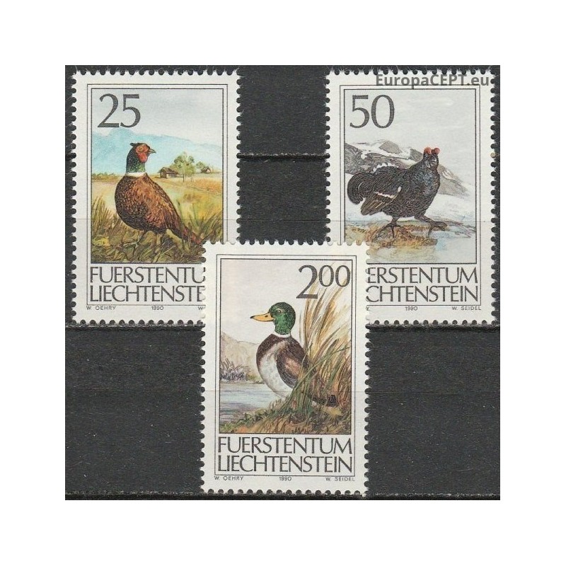 Lichtenšteinas 1990. Medžiojami paukščiai