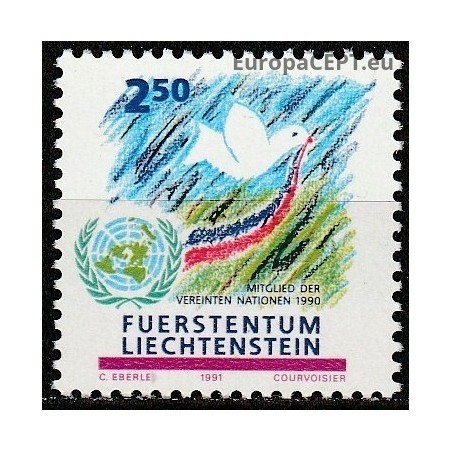 Liechtenstein 1991. United Nations