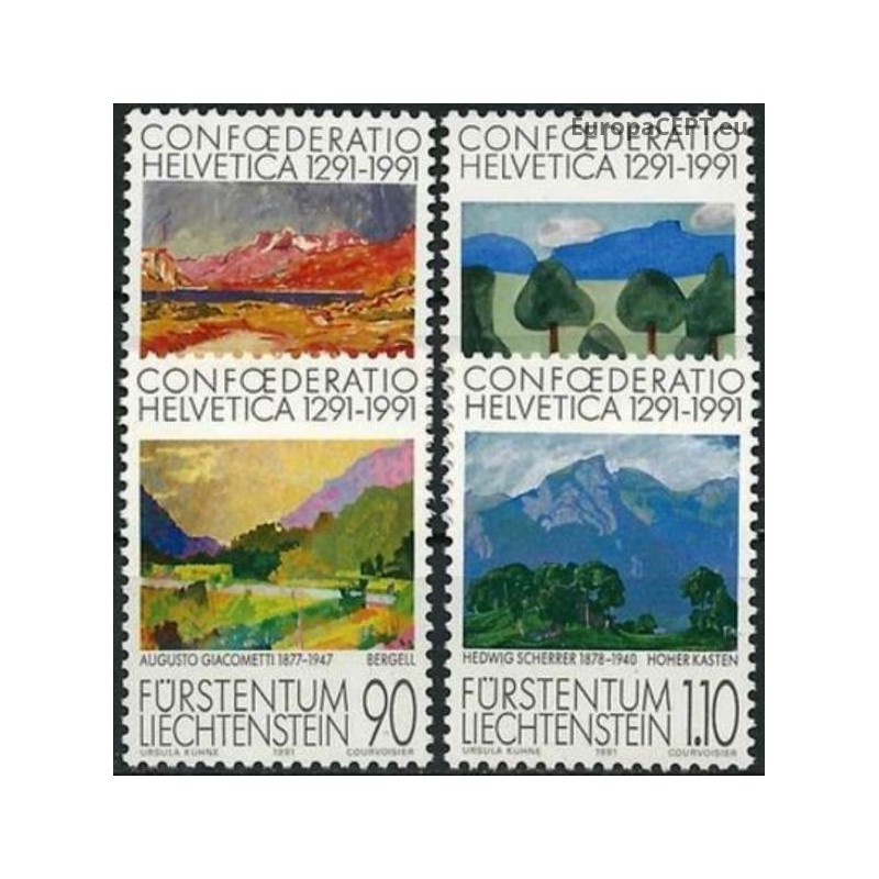Lichtenšteinas 1991. Šveicarijos konfederacijai - 700 metų