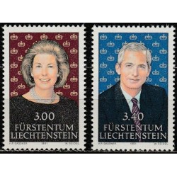 Liechtenstein 1991. Monarchs