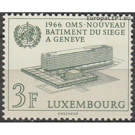 Liuksemburgas 1966. Pasaulinė Sveikatos Organizacija