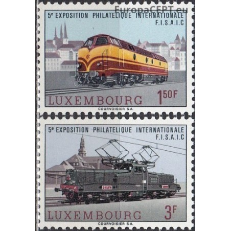 Luxembourg 1966. Locomotives