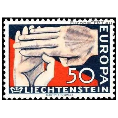Lichtenšteinas 1962. EUROPA: stilizuotos rankos