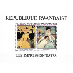 Ruanda 1980. Prancūzų impresionistų paveikslai