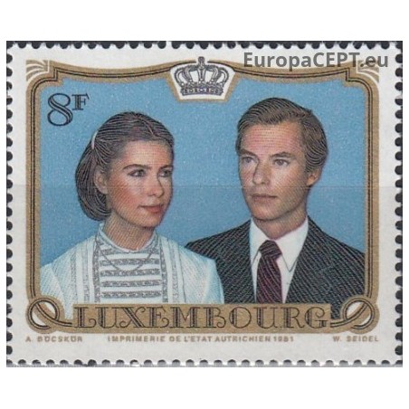 Luxembourg 1981. Wedding of Crown prince