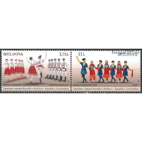 Moldova 2015. Folk Dances, Joint Issue with Azerbaijan