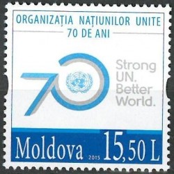 Moldova 2015. United Nations Organization, 70th Anniversary