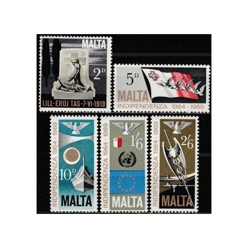 Malta 1969. Nepriklausomybei 5-eri