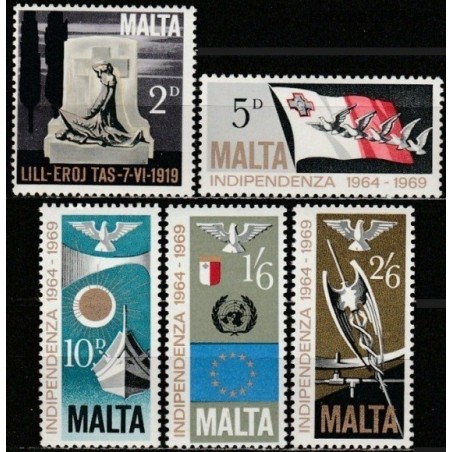 Malta 1969. National independence anniversary