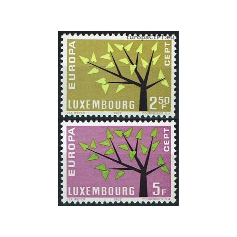 Liuksemburgas 1962. CEPT: Stilizuotas medis su 19 lapelių