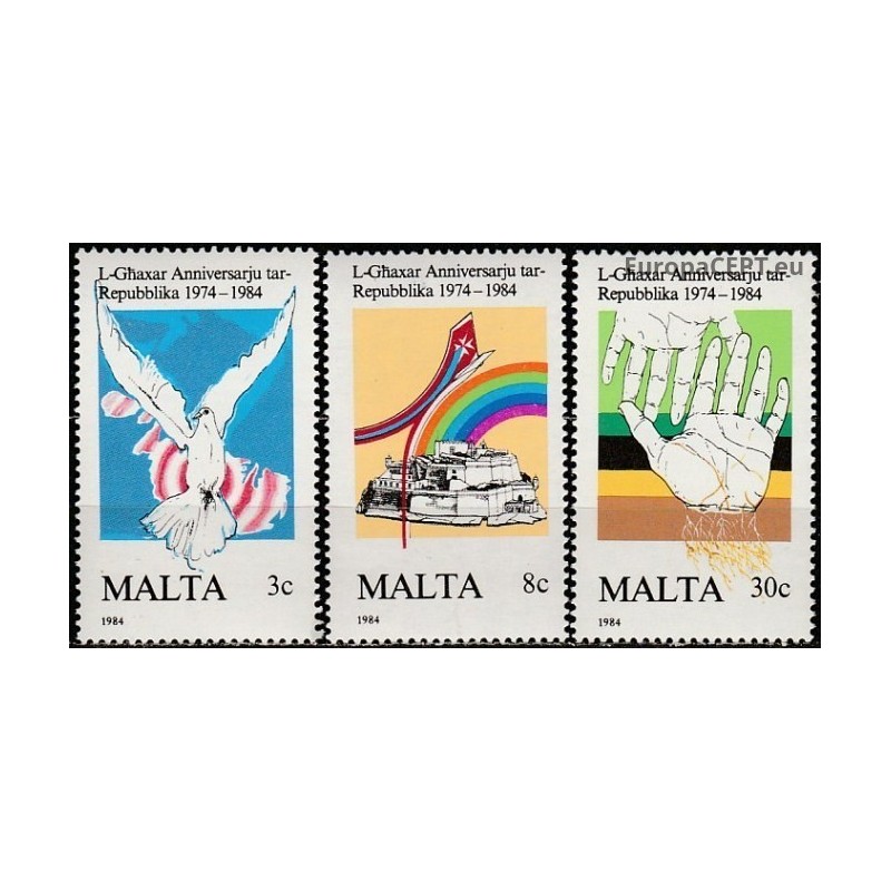 Malta 1984. 10th anniversary Republic