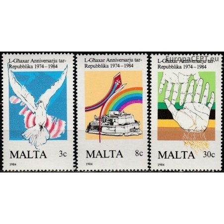 Malta 1984. 10th anniversary Republic