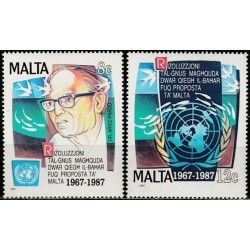 Malta 1987. Jungtinių tautų rezoliucija dėl jūrų demilitarizavimo