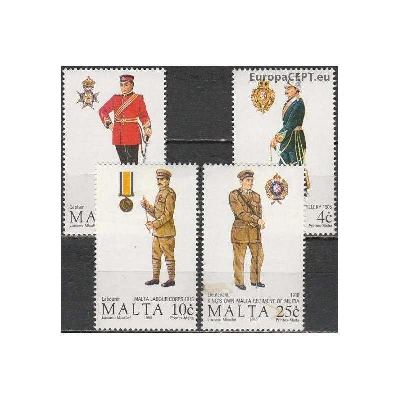 Malta 1990. Kariuomenės uniformos