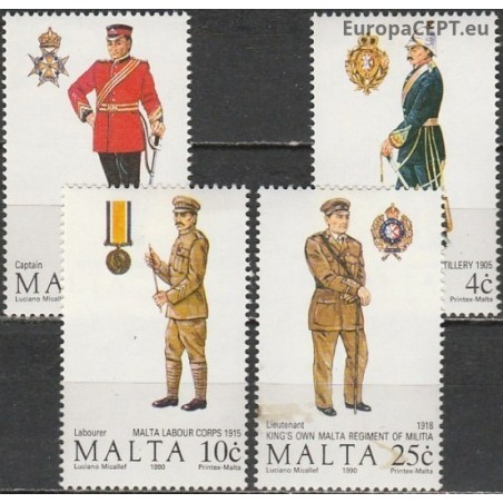 Malta 1990. Kariuomenės uniformos