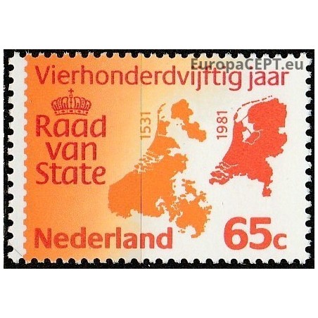 Nyderlandai 1981. Senovinis Nyderlandų žemėlapis