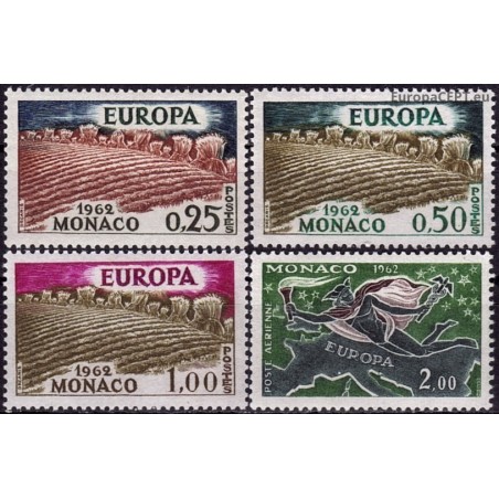Monaco 1962. EUROPA: stylised views