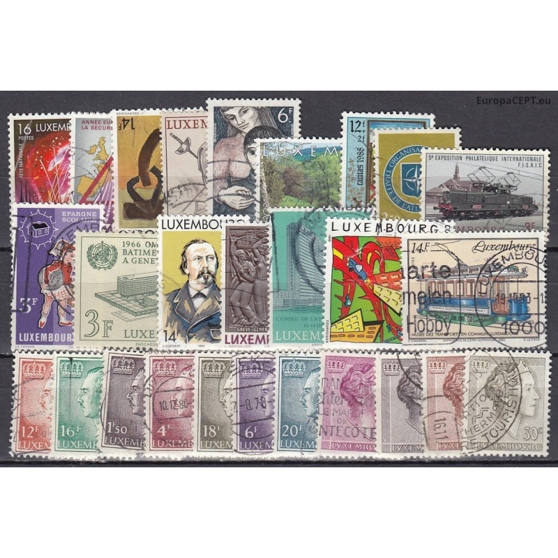 Luxembourg, Used stamps X