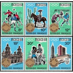 Ruanda 1968. Meksiko olimpinės žaidynės - nugalėtojai (komandinis sportas)