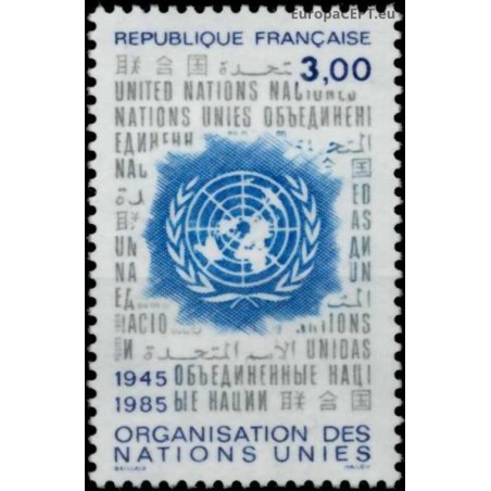 Prancūzija 1985. Jungtinės tautos