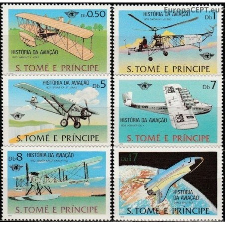 Sao Tome and Principe 1979. History of aviation