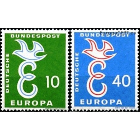 Vokietija 1958. Europos pašto tarnybų bendradarbiavimas