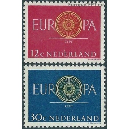 Netherlands 1960. Stylised Mail-coach Wheel with 19 Spokes