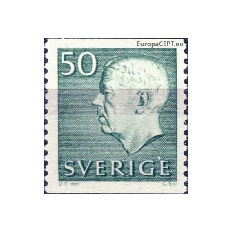 Švedija 1968. Karalius Gustavas VI