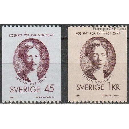 Švedija 1971. Moterų balsavimo teisė