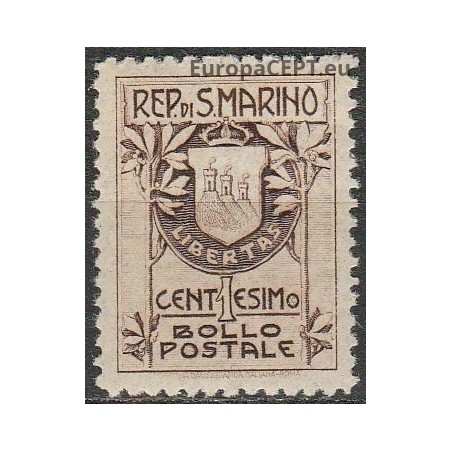 San Marinas 1907. Herbas