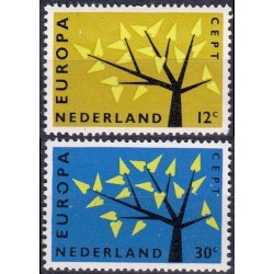 Nyderlandai 1962. CEPT: Stilizuotas medis su 19 lapelių