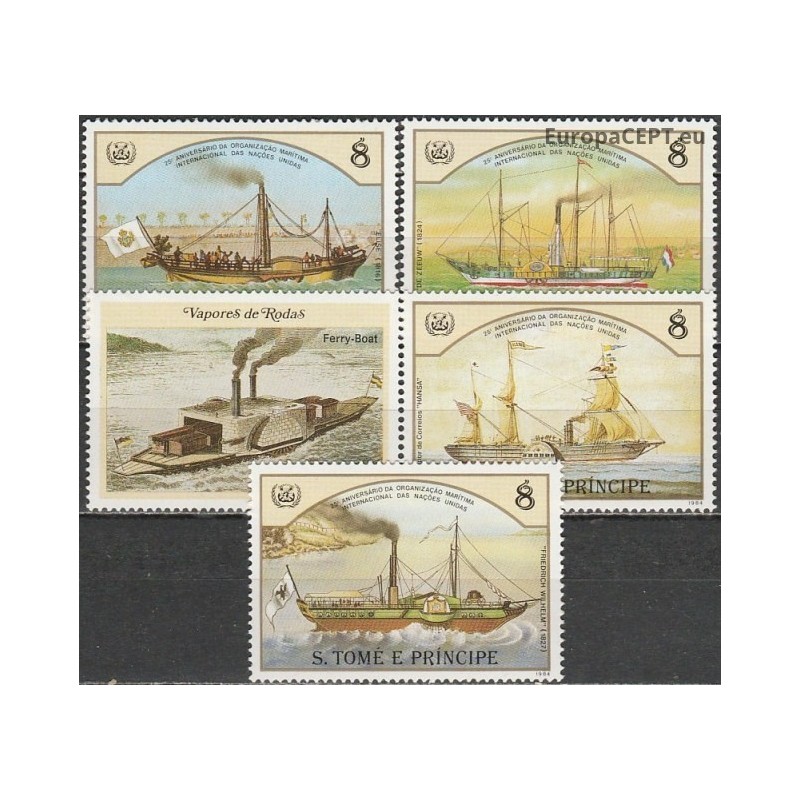 Sao Tome and Principe 1984. Steamboats