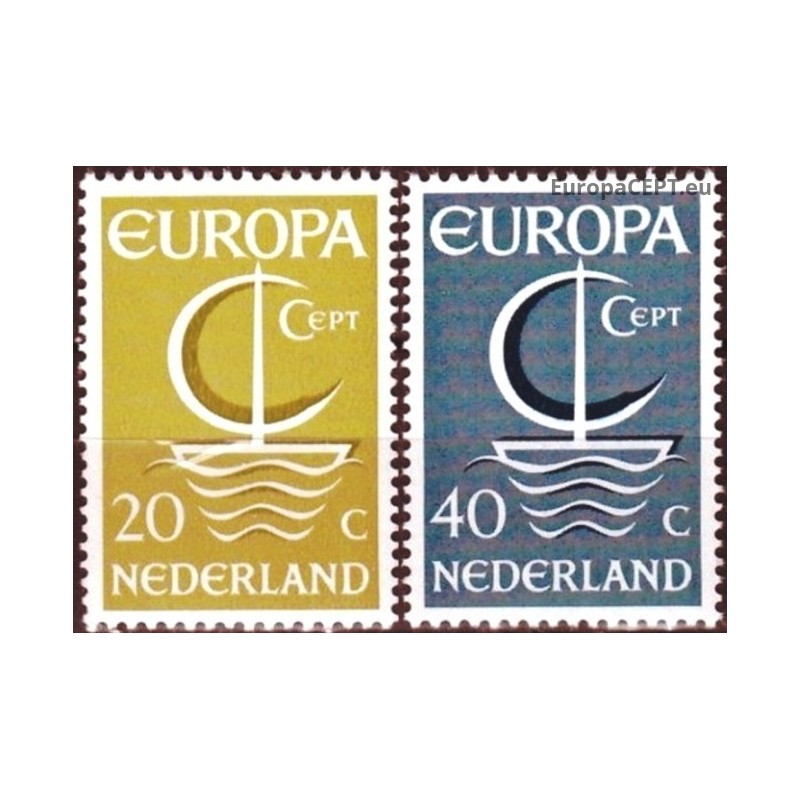 Netherlands 1966. CEPT: Symbolic Ship on a Calm Sea