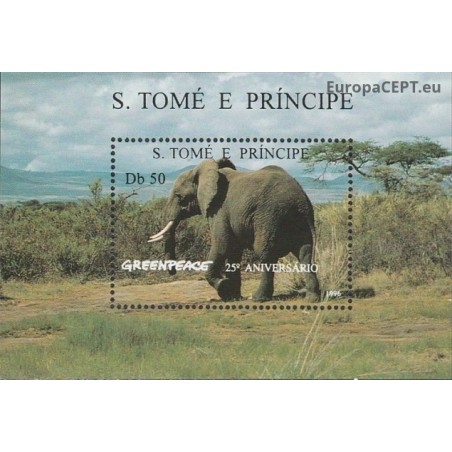 Sao Tome and Principe 1996. Elephant